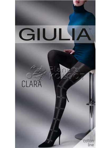 Giulia Clara 200 Den Model 1 теплые колготки с рисунком