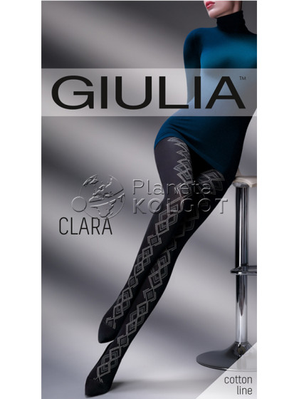 Giulia Clara 200 Den Model 2 зимние колготки с рисунком