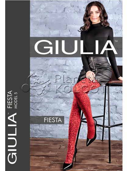 Giulia Fiesta 100 Den Model 5 женские плотные колготки с принтом