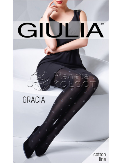 Giulia Gracia 150 Den Model 1 теплые колготки с рисунком