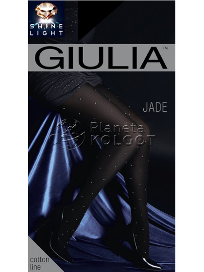 Giulia Jade 150 Den Model 1 женские фантазийные колготки с люрексом и узором