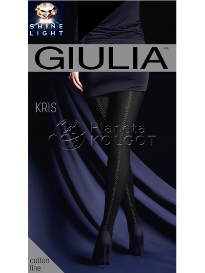 Giulia Kris 150 Den Model 3 женские фантазийные колготки с имитацией шва сзади