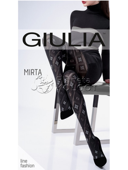 Giulia Mirta 100 Den Model 3 теплые колготки с рисунком