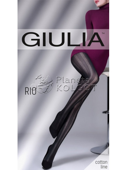 Giulia Rio 150 Den Model 2 хлопковые фантазийные колготки для женщин