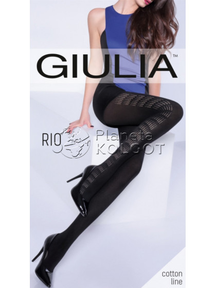 Giulia Rio 150 Den Model 7 теплые женские фантазийные колготки