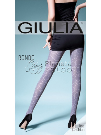 Giulia Rondo 100 Den Model 3 теплые колготки с фантазийным рисунком