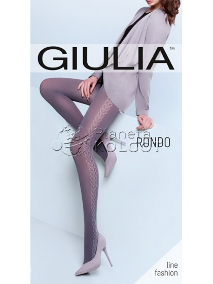 Giulia Rondo 100 Den Model 6 колготки с фантазийным боковым рисунком