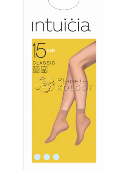Intuicia Classic 15 Den капроновые тончайшие носки 