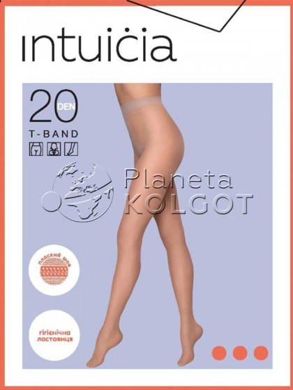 Intuicia T-Band 20 Den тонкие женские колготки без шортиков