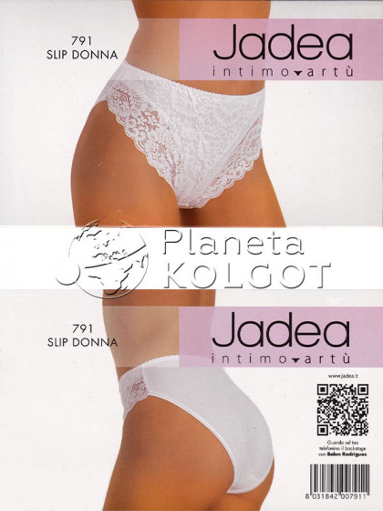 JADEA by Intimo Artu 791 женские трусики модели слипы с кружевными вставками