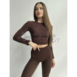Kolgotoff Crop Top Ribbed женский бесшовный кроп-топ из микрофибры в рубчик