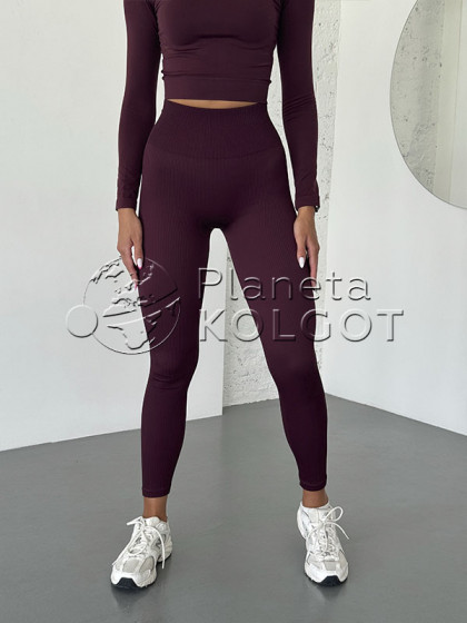 Kolgotoff Leggings Ribbed Push-Up бесшовные женские лосины в рубчик