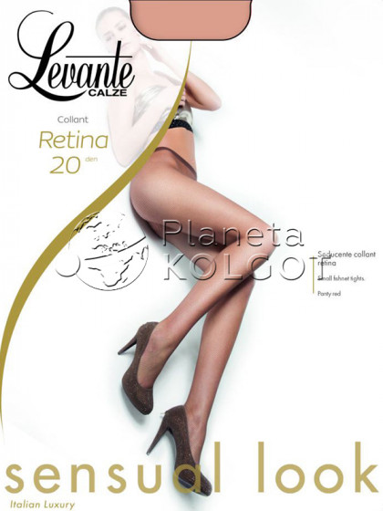 Levante Retina 20 Den жіночі колготки в дрібну сітку