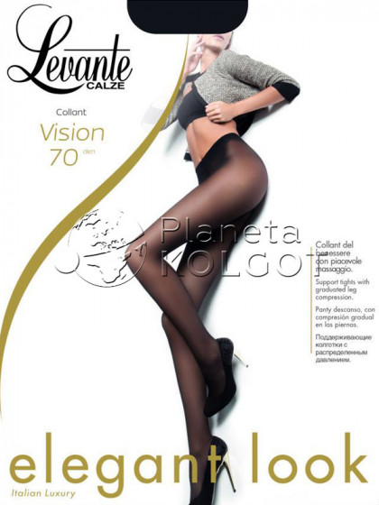 Levante Vision 70 Den щільні жіночі колготки без шортів