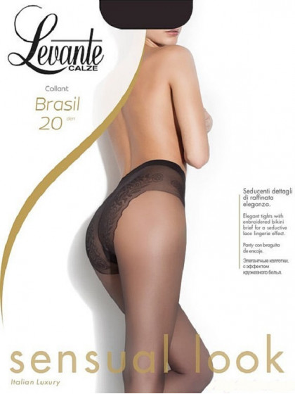 Levante Brasil 20 Den колготки с ажурными трусиками-бикини