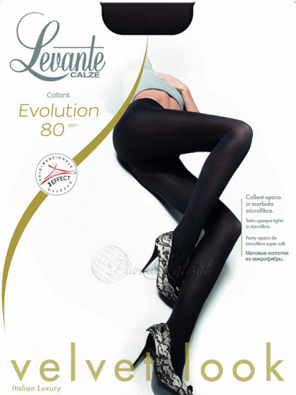 Levante Evolution 80 Den женские классические теплые колготки из микрофибры
