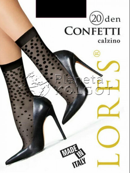 Lores Confetti 20 Den calzino тонкие женские носки с узором
