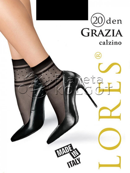 Lores Grazia 20 Den calzino тонкие женские носки с узором