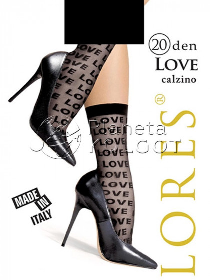 Lores Love 20 Den calzino тонкі жіночі шкарпетки з принтом