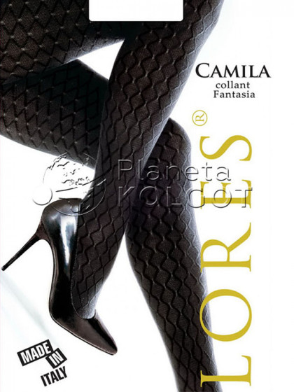 Lores Camila фантазийные зимние женские колготки с объемным узором