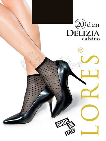 Lores Delizia Calzino женские капроновые носочки с фантазийным узором