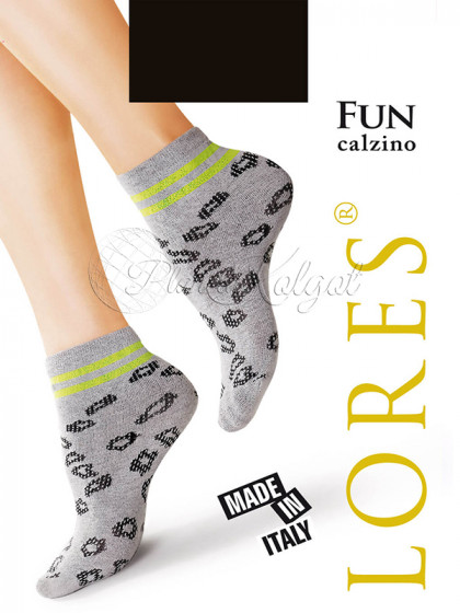 Lores Fun Calzino женские хлопковые носки с леопардовым принтом