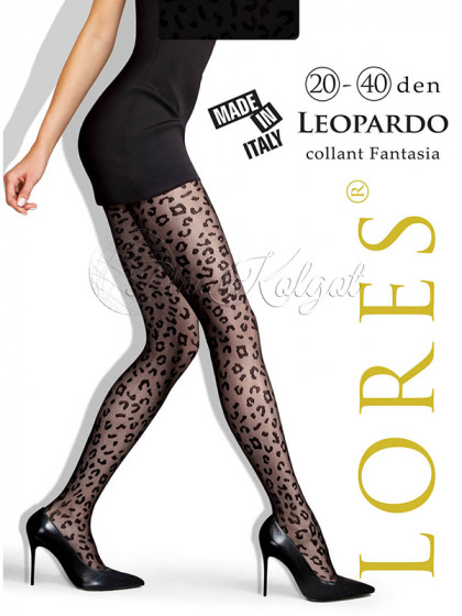 Lores Leopardo женские фантазийные колготки с принтом