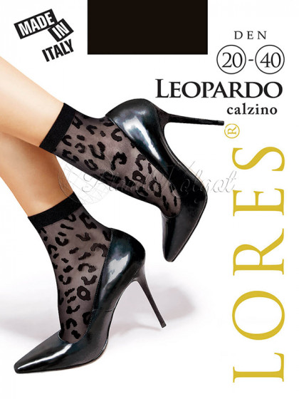 Lores Leopardo Calzino жіночі капронові шкарпетки з принтом
