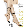 Lores Cuori Calzino женские капроновые носочки с узором