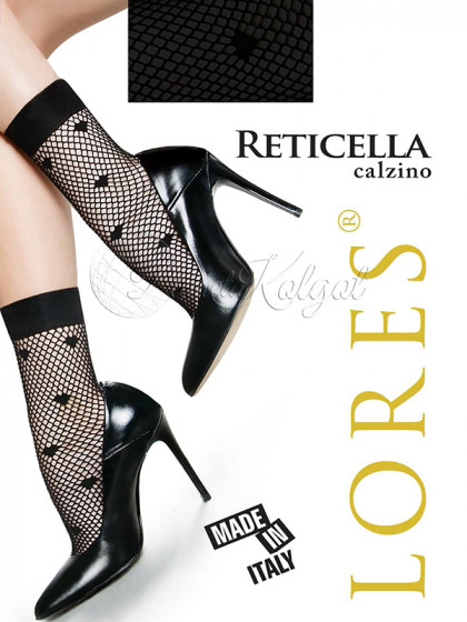 Lores Reticella Calzino женские сетчатые носочки с рисунком
