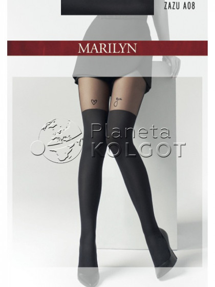 Marilyn Zazu A08 женские колготки с имитацией ботфортов (чулок)