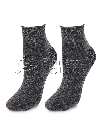 Marilyn Shine Socks 04 женские фантазийные носки с добавлением люрекса (металлизированной нити/пряжи)