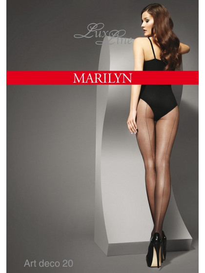 Marilyn Art Deco 20 Den женские фантазийные колготки с имитацией шва сзади