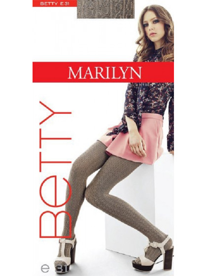 Marilyn Betty E31 женские хлопковые колготки с рисунком