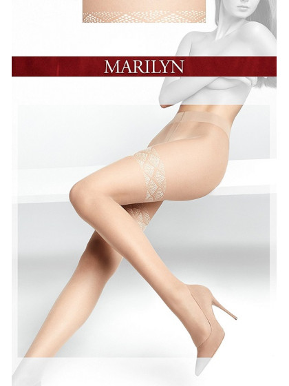 Marilyn Emmy K09 женские фантазийные колготки с имитацией чулок