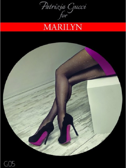 Marilyn Gucci G05 фантазийные колготки со швом сзади