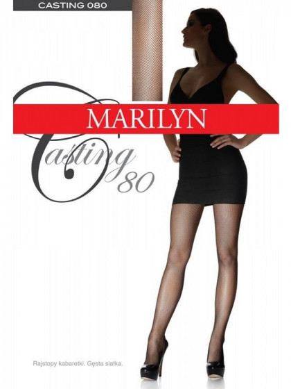 Marilyn Casting 080 Holes сетчатые фантазийные колготки в мелкую сетку без швов