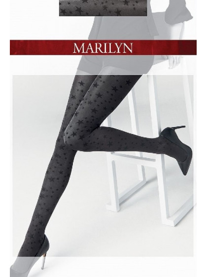 Marilyn Emmy L02 женские колготки из микрофибрыс фантазийным рисунком "звезды"