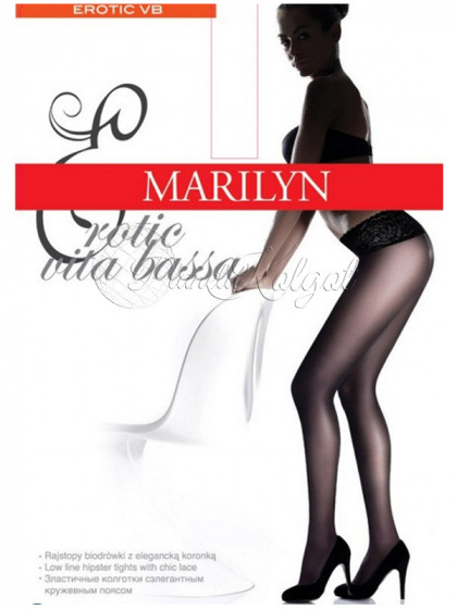Marilyn Erotic 30 Den Vita Bassa XL жіночі колготки на низькій талії великого розміру
