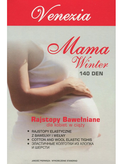 беременныхVenezia Mama Winter 140 Den хлопковые колготки для беременных