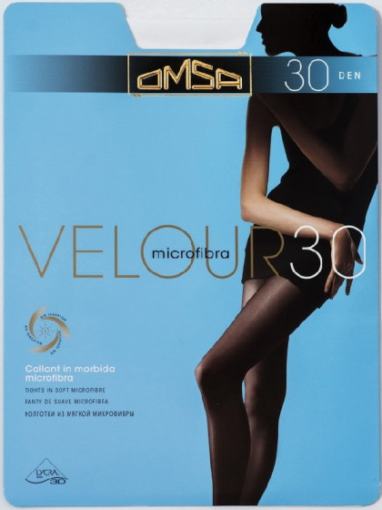 Omsa Velour 30 Den женские классические колготки из микрофибры